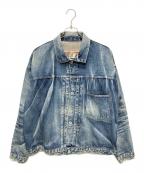 SAINT MICHAEL×BerBerJinセントマイケル×ベンベルジン）の古着「DENIM JACKET DAMAGE」｜インディゴ