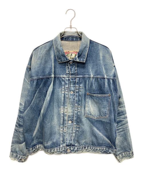 SAINT MICHAEL（セントマイケル）SAINT MICHAEL (セントマイケル) BerBerJin (ベンベルジン) DENIM JACKET DAMAGE インディゴ サイズ:XLの古着・服飾アイテム