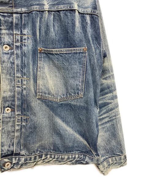 SAINT MICHAEL（セントマイケル）SAINT MICHAEL (セントマイケル) BerBerJin (ベンベルジン) DENIM JACKET DAMAGE インディゴ サイズ:XLの古着・服飾アイテム