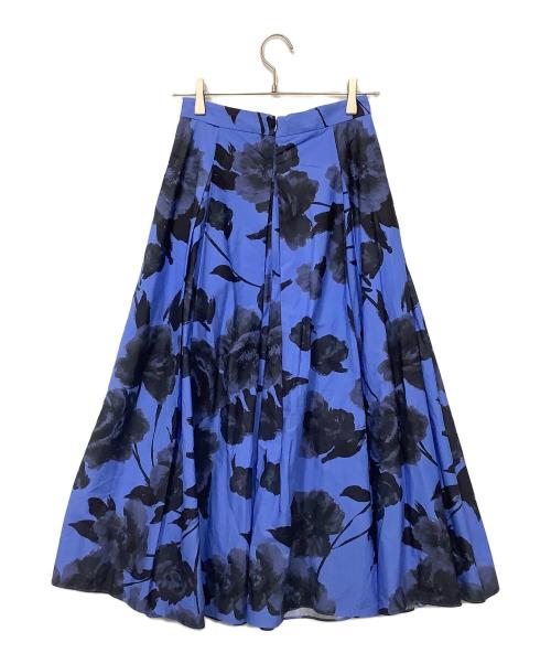 ERDEM（アーデム）ERDEM (アーデム) フローラルプリント コットンポプリン スカート ブルー サイズ:40の古着・服飾アイテム