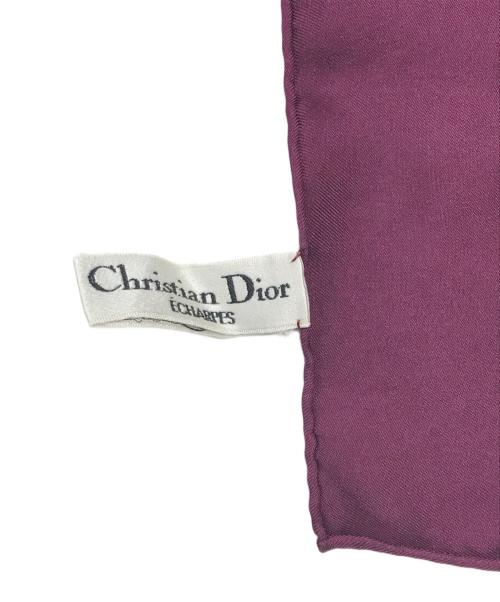 Christian Dior（クリスチャン ディオール）Christian Dior (クリスチャン ディオール) シルクスカーフ パープルの古着・服飾アイテム