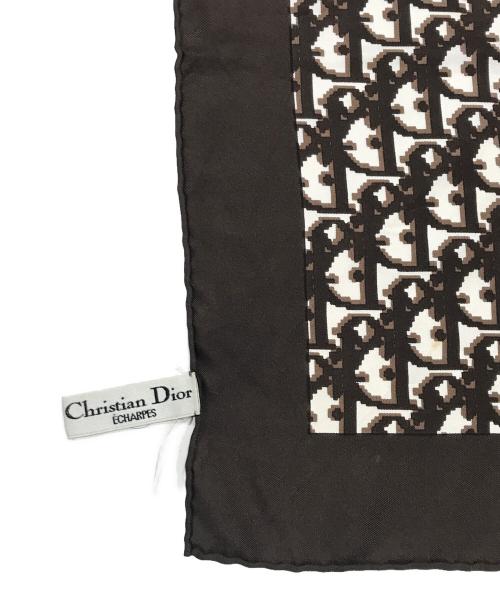 Christian Dior（クリスチャン ディオール）Christian Dior (クリスチャン ディオール) シルクスカーフ ブラウンの古着・服飾アイテム