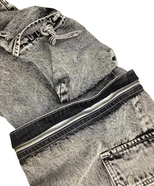 MAISON SPECIAL（メゾンスペシャル）MAISON SPECIAL (メゾンスペシャル) Big Pocket 2WAY Denim Wide Cargo Pants グレーの古着・服飾アイテム