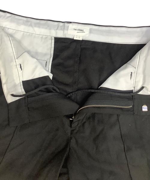 THE CRIMIE（ザ クライミー）THE CRIMIE (ザ クライミー) SUITS SATIN LINE PANTS ブラック サイズ:Lの古着・服飾アイテム