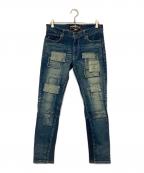 glambグラム）の古着「The Rolling Stones unplugged denim pants」｜インディゴ