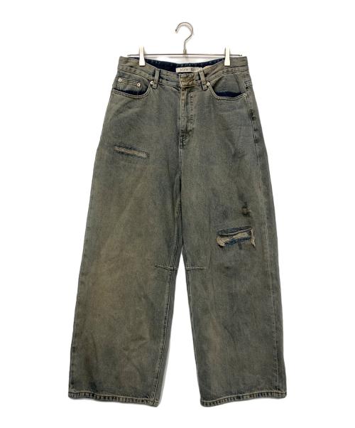 Matin Kim（マーティン キム）Matin Kim (マーティン・キム) Distressed baggy jeans ブルー サイズ:Mの古着・服飾アイテム