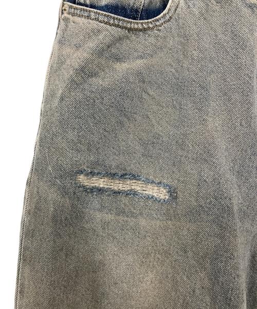 Matin Kim（マーティン キム）Matin Kim (マーティン・キム) Distressed baggy jeans ブルー サイズ:Mの古着・服飾アイテム
