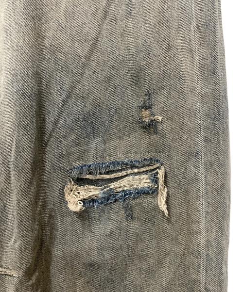 Matin Kim（マーティン キム）Matin Kim (マーティン・キム) Distressed baggy jeans ブルー サイズ:Mの古着・服飾アイテム