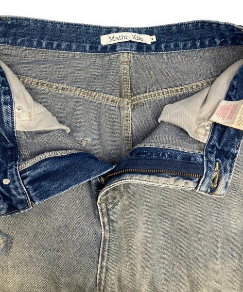 Matin Kim（マーティン キム）Matin Kim (マーティン・キム) Distressed baggy jeans ブルー サイズ:Mの古着・服飾アイテム