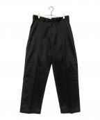 BLANCブラン）の古着「west point(wide) high twist gabardine type」｜ブラック