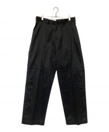 BLANC（ブラン）の古着「west point(wide) high twist gabardine type」｜ブラック