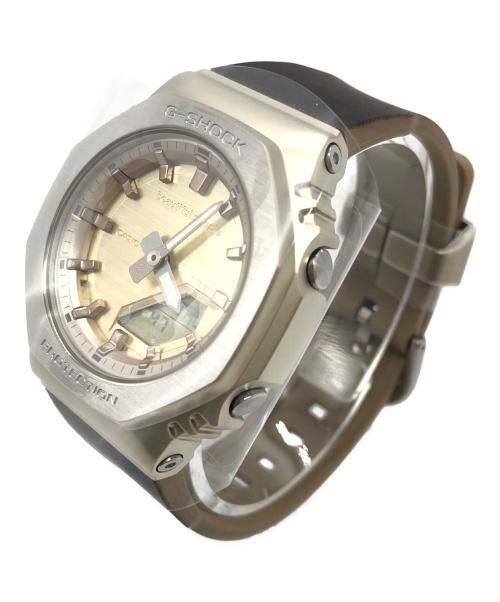 CASIO（カシオ）CASIO (カシオ) beautiful people (ビューティフルピープル) コラボレーションデジタルウォッチ ブラウン×ベージュの古着・服飾アイテム