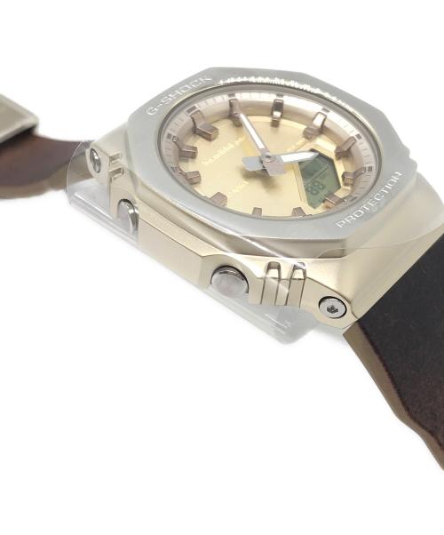 CASIO（カシオ）CASIO (カシオ) beautiful people (ビューティフルピープル) コラボレーションデジタルウォッチ ブラウン×ベージュの古着・服飾アイテム