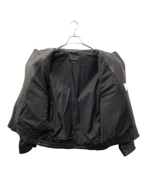 YOKE（ヨーク）YOKE (ヨーク) LEATHER FLIGHT JACKET ブラック サイズ:SIZE 2の古着・服飾アイテム