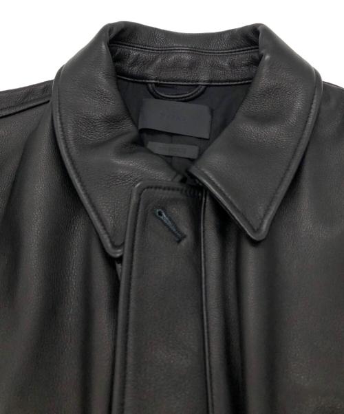YOKE（ヨーク）YOKE (ヨーク) LEATHER FLIGHT JACKET ブラック サイズ:SIZE 2の古着・服飾アイテム