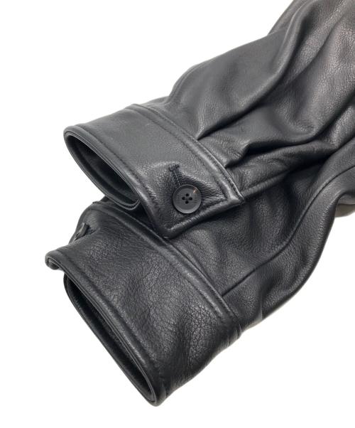 YOKE（ヨーク）YOKE (ヨーク) LEATHER FLIGHT JACKET ブラック サイズ:SIZE 2の古着・服飾アイテム