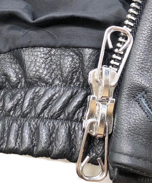 YOKE（ヨーク）YOKE (ヨーク) LEATHER FLIGHT JACKET ブラック サイズ:SIZE 2の古着・服飾アイテム