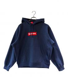 SUPREME（シュプリーム）の古着「Box Logo Hooded Sweatshirt」｜ネイビー×レッド