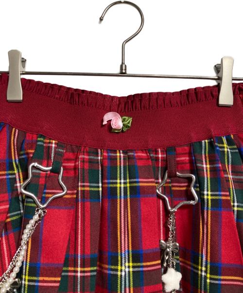 HEIHEI（ヘイヘイ）HEIHEI (ヘイヘイ) プリーツミニショートパンツ/Pleated mini shorts レッド サイズ:－の古着・服飾アイテム