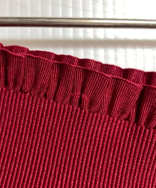 HEIHEI（ヘイヘイ）HEIHEI (ヘイヘイ) プリーツミニショートパンツ/Pleated mini shorts レッド サイズ:－の古着・服飾アイテム