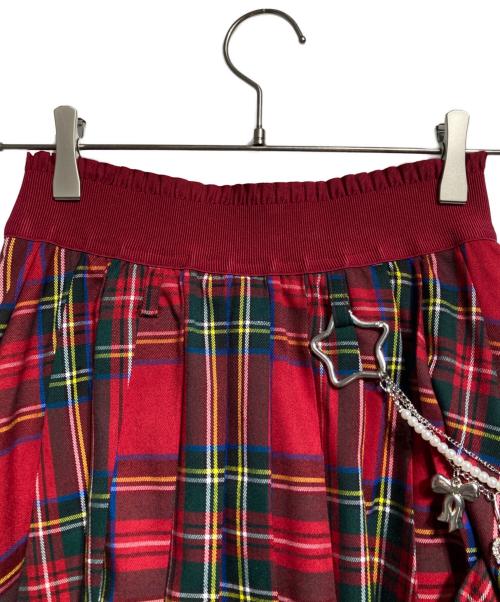 HEIHEI（ヘイヘイ）HEIHEI (ヘイヘイ) プリーツミニショートパンツ/Pleated mini shorts レッド サイズ:－の古着・服飾アイテム