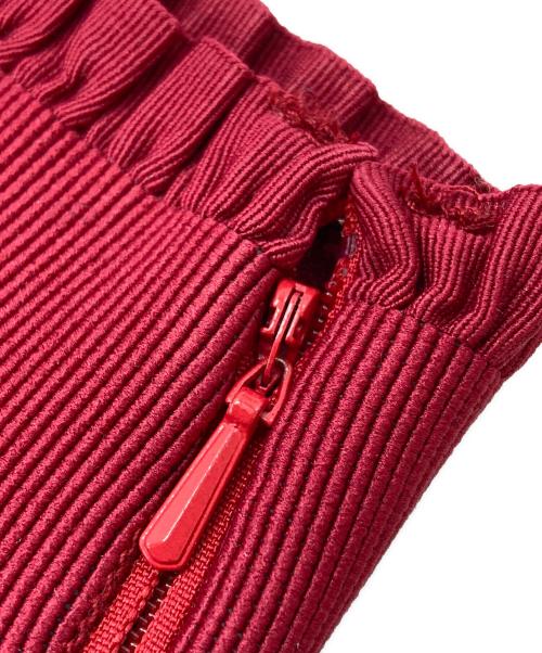 HEIHEI（ヘイヘイ）HEIHEI (ヘイヘイ) プリーツミニショートパンツ/Pleated mini shorts レッド サイズ:－の古着・服飾アイテム