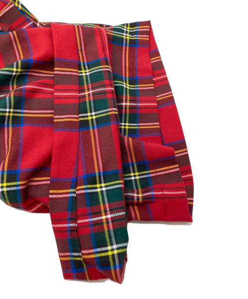 HEIHEI（ヘイヘイ）HEIHEI (ヘイヘイ) プリーツミニショートパンツ/Pleated mini shorts レッド サイズ:－の古着・服飾アイテム