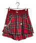 HEIHEI（ヘイヘイ）の古着「プリーツミニショートパンツ/Pleated mini shorts」｜レッド