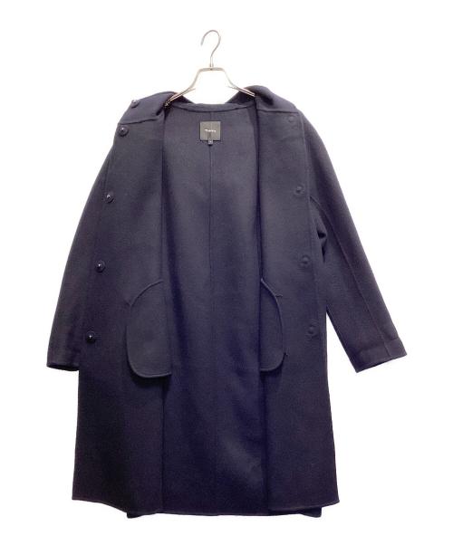 theory（セオリー）theory (セオリー) ウールカシミヤフーデッドコート ネイビー サイズ:Ｐの古着・服飾アイテム