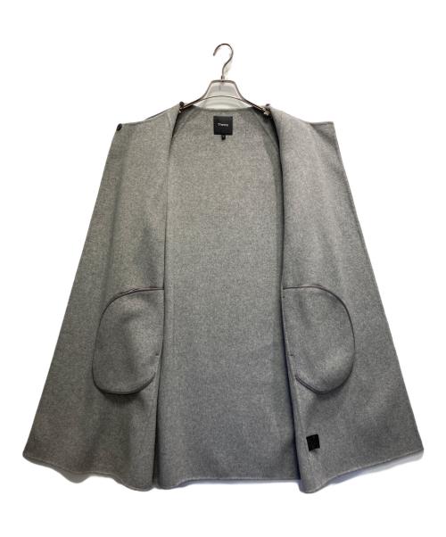 theory（セオリー）theory (セオリー) ウールコート グレー サイズ:SIZE Pの古着・服飾アイテム