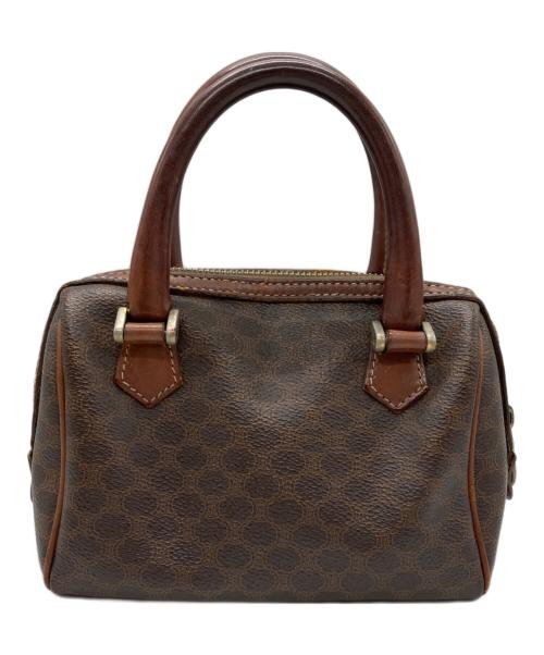 CELINE（セリーヌ）CELINE (セリーヌ) マカダム柄ミニボストンハンドバッグ ブラウンの古着・服飾アイテム