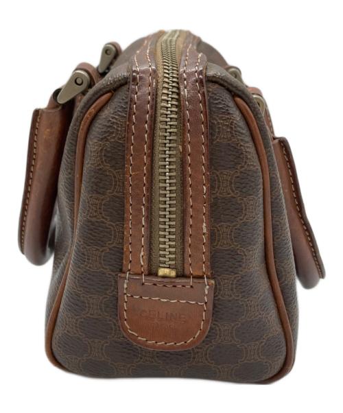 CELINE（セリーヌ）CELINE (セリーヌ) マカダム柄ミニボストンハンドバッグ ブラウンの古着・服飾アイテム