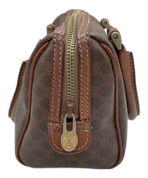 CELINE（セリーヌ）CELINE (セリーヌ) マカダム柄ミニボストンハンドバッグ ブラウンの古着・服飾アイテム