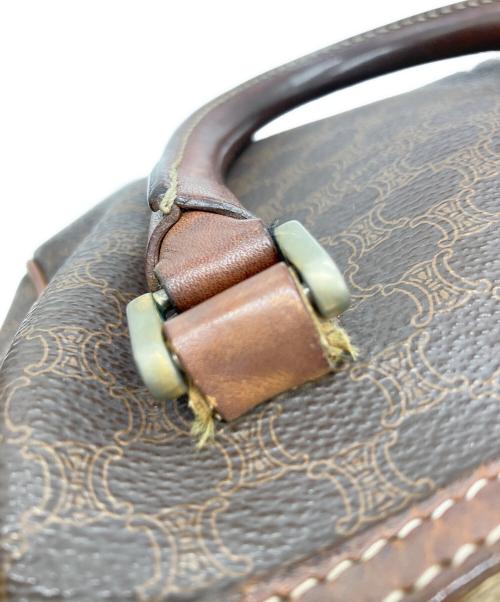 CELINE（セリーヌ）CELINE (セリーヌ) マカダム柄ミニボストンハンドバッグ ブラウンの古着・服飾アイテム