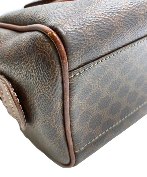 CELINE（セリーヌ）CELINE (セリーヌ) マカダム柄ミニボストンハンドバッグ ブラウンの古着・服飾アイテム