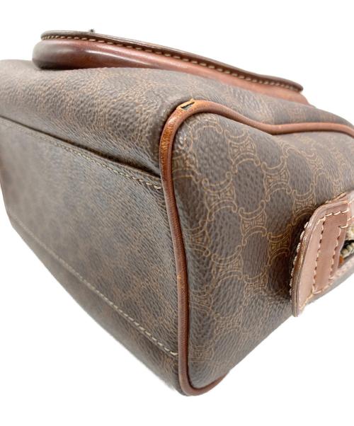 CELINE（セリーヌ）CELINE (セリーヌ) マカダム柄ミニボストンハンドバッグ ブラウンの古着・服飾アイテム