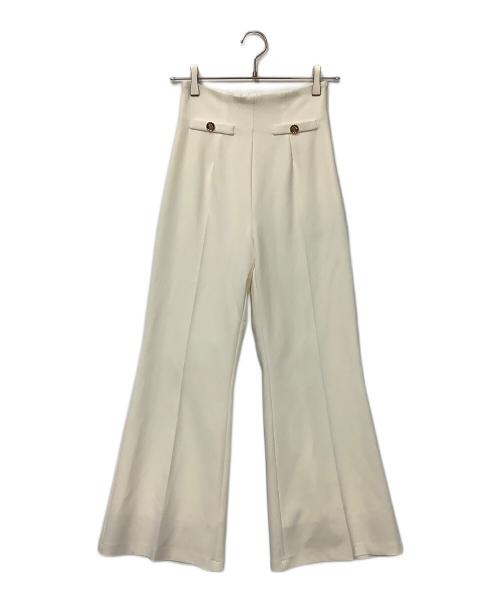 eimy istoire（エイミーイストワール）eimy istoire (エイミーイストワール) BELL SILHOUETTE PANTS ホワイト サイズ:36の古着・服飾アイテム
