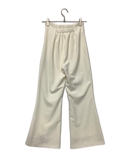 eimy istoire（エイミーイストワール）eimy istoire (エイミーイストワール) BELL SILHOUETTE PANTS ホワイト サイズ:36の古着・服飾アイテム