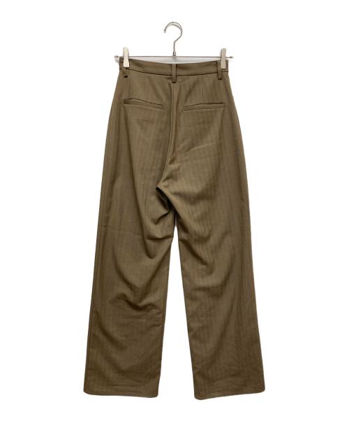 CLANE（クラネ）CLANE (クラネ) LOGO SWEAT TUCK WIDE PANTS ブラウン サイズ:1の古着・服飾アイテム