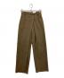 CLANE（クラネ）の古着「LOGO SWEAT TUCK WIDE PANTS」｜ブラウン