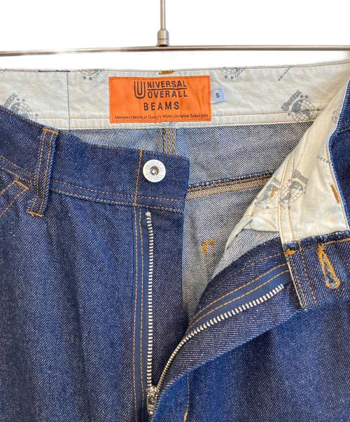 BEAMS（ビームス）BEAMS (ビームス) UNIVERSAL OVERALL (ユニバーサルオーバーオール) 別注ダブルニー デニムパンツ インディゴ サイズ:SIZE Sの古着・服飾アイテム