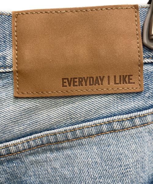 EVERYDAY I LIKE.（エヴリデイ アイ ライク）EVERYDAY I LIKE. (エヴリデイ アイ ライク) タックバギーデニム インディゴ サイズ:34の古着・服飾アイテム