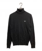 FRED PERRYフレッドペリー）の古着「ロールネックニット」｜ネイビー