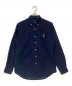 POLO RALPH LAURENポロ・ラルフローレン）の古着「ポロベア刺繍コーデュロイシャツ」｜ネイビー