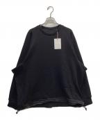 WHITE MOUNTAINEERINGホワイトマウンテ二アニング）の古着「JERSEY RAGLAN PULLOVER」｜ブラック