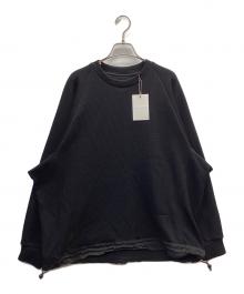 WHITE MOUNTAINEERING（ホワイトマウンテ二アニング）の古着「JERSEY RAGLAN PULLOVER」｜ブラック