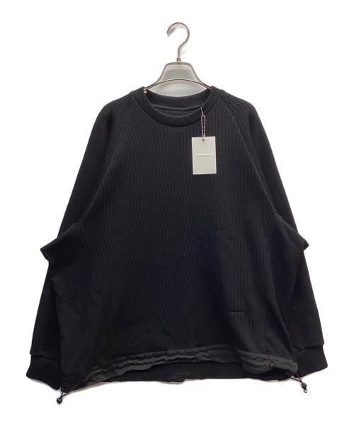 WHITE MOUNTAINEERING（ホワイトマウンテ二アニング）WHITE MOUNTAINEERING (ホワイトマウンテ二アニング) JERSEY RAGLAN PULLOVER ブラック サイズ:1の古着・服飾アイテム