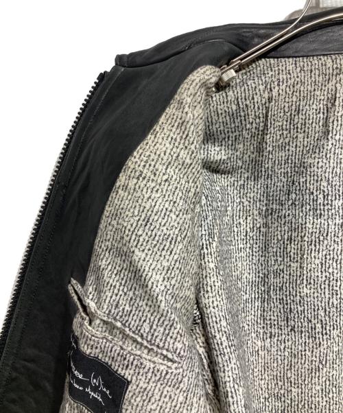 NUMBER (N)INE（ナンバーナイン）NUMBER (N)INE (ナンバーナイン) ウエスタンレザーブルゾン ブラック サイズ:1の古着・服飾アイテム