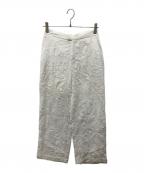 Ameriアメリ）の古着「ATHENA CUT WORK PANTS」｜アイボリー