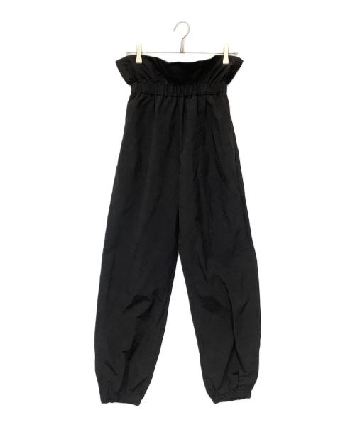 ELLA（エラ）eLLa (エラ) ウエストフリルパンツ ブラック サイズ:FREEの古着・服飾アイテム